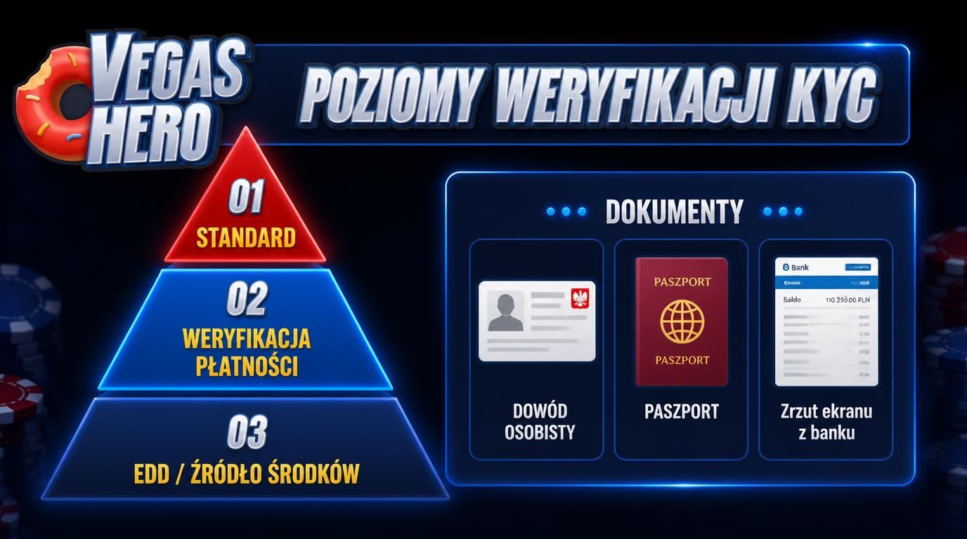 Widok informujący o poziomach weryfikacji dokumentów